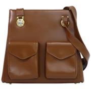 Pre-owned Leather shoulder-bags Versace Pre-owned , Brown , Dames