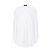 Witte Oversized Button-Down Shirt Andamane , White , Dames