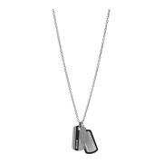 Elegante Heren Ketting Dress Stijl Fossil , Gray , Heren