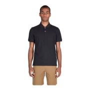 Katoenen Polo Shirt K-Way , Black , Heren