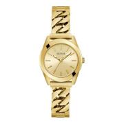 Serena Gold Quartzhorloge Guess , Yellow , Dames