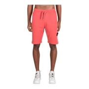 Katoenen shorts voor heren Stone Island , Red , Heren