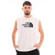 Mouwloze Logo Tank Top Heren The North Face , White , Heren