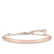 Sparkling Love Bridge Armband Dots Roségoud Thomas Sabo , Pink , Dames