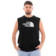 Mouwloos Logo Tank Top Heren The North Face , Black , Heren