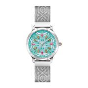 Kaleidoscoop Libelle Horloge Zilver Turkoois Thomas Sabo , Gray , Dame...