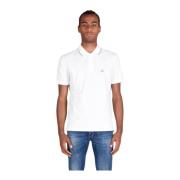 Katoenmix Polo Shirt C.p. Company , White , Heren