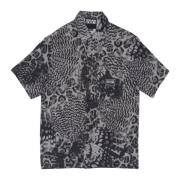 Animalier Korte Mouw Shirt Abstract Print Versace Jeans Couture , Blac...