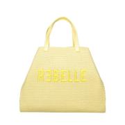 Stro Handtas Ashanti Geel Rebelle , Yellow , Dames