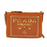 Pre-owned Fabric prada-bags Prada Vintage , Orange , Dames