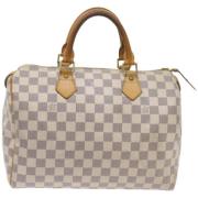 Pre-owned Canvas louis-vuitton-bags Louis Vuitton Vintage , White , Da...