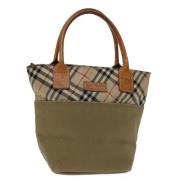Pre-owned Canvas totes Burberry Vintage , Beige , Dames