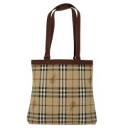 Pre-owned Canvas totes Burberry Vintage , Beige , Dames