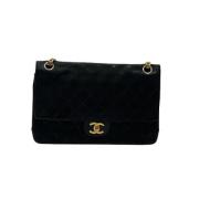 Pre-owned Canvas chanel-bags Chanel Vintage , Black , Dames