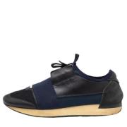 Pre-owned Leather sneakers Balenciaga Vintage , Blue , Heren