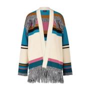 Cardigan met Franje PS By Paul Smith , Multicolor , Dames