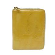 Pre-owned Leather wallets Louis Vuitton Vintage , Beige , Dames