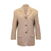 Pre-owned Polyester outerwear Acne Studios Pre-owned , Beige , Dames