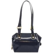 Pre-owned Leather shoulder-bags Versace Pre-owned , Blue , Dames