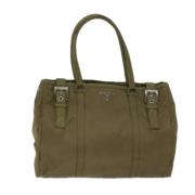 Pre-owned Fabric shoulder-bags Prada Vintage , Green , Dames