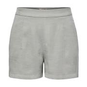 Viscose High Waist Bermuda Shorts Vrouwen Only , Gray , Dames