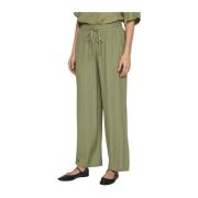 Dames Cropped Broek Vila , Green , Dames