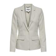 Langmouwige pasvormjas voor vrouwen Only , Gray , Dames