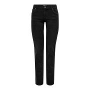 Alicia Straight Denim Jeans met Dots Only , Black , Dames