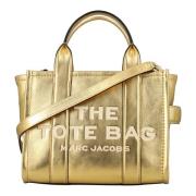 Gouden Metallic Kleine Tote Tas Marc Jacobs , Yellow , Dames