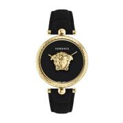 Zwart en Goud Palazzo Horloge Versace , Yellow , Dames