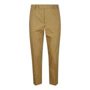 Katoenen broek met tailleband en zakken PT Torino , Brown , Heren