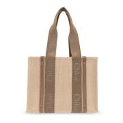 ‘Woody Medium’ Shopper Bag Chloé , Beige , Dames