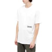 Abstract Grafisch Gebreid T-shirt Oamc , White , Heren