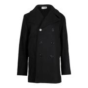 Pre-owned Wool outerwear Yves Saint Laurent Vintage , Black , Heren