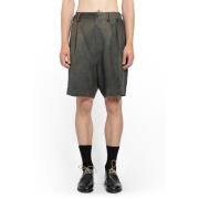 Grijze Geplooide Pak Shorts Ziggy Chen , Gray , Heren