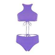Stretch Lila Bikini The Attico , Purple , Dames