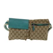 Pre-owned Canvas crossbody-bags Gucci Vintage , Beige , Dames