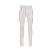 Witte Monogram Skinny Jeans Purple Brand , White , Heren