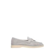 Grijze Kwast Loafers Velours Elegante Stijl Estro , Gray , Dames