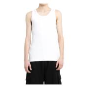 Ribgebreide Racerback Tanktop Junya Watanabe , White , Heren