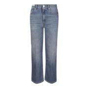 Denim Jeans met riemlussen PT Torino , Blue , Dames