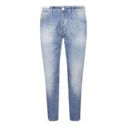 Denim Jeans met Riemlussen PT Torino , Blue , Heren
