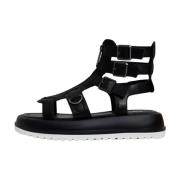 Stijlvolle Plateau Sandalen Cesare Gaspari , Black , Dames