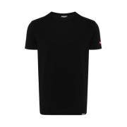 Casual Katoenen T-Shirt Dsquared2 , Black , Heren