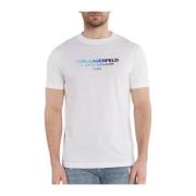 Crewneck T-shirt 542241 755062 Wit Karl Lagerfeld , White , Heren