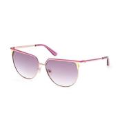 Metalen Cat-Eye Zonnebril Guess , Pink , Dames