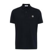 Klassieke Polo Shirt voor Mannen Stone Island , Black , Heren