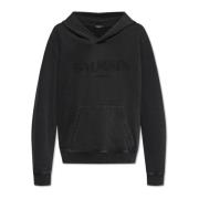 Sweatshirt met logo Balmain , Black , Heren