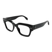Black Eyewear Frames Am0411O Alexander McQueen , Black , Unisex