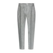 Geplooide broek Alexander McQueen , Gray , Heren